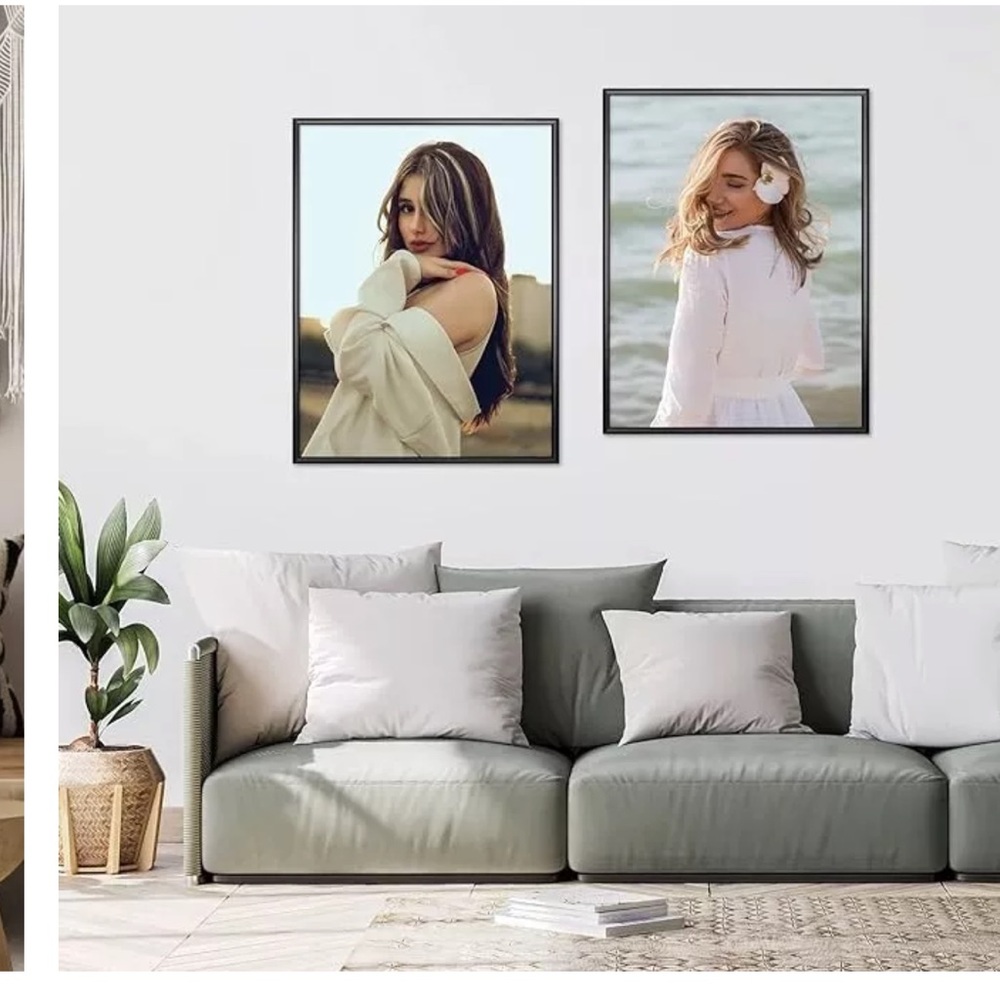 Anozie 18x24 Picture Frame Black, designer Picture Frames with HD Plexiglass
